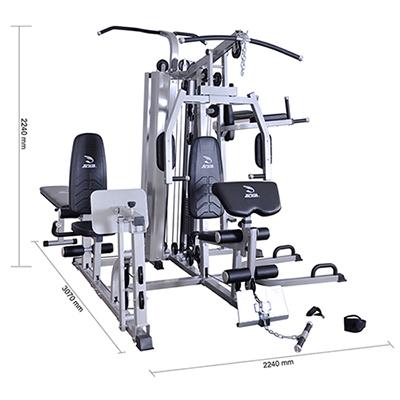 JX-1600 Multi-station Gym with Two Weight Stacks